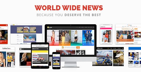 World Wide News - Magazine Responsive WordPress Theme Logo